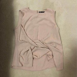 Zara Size L Cream Top
